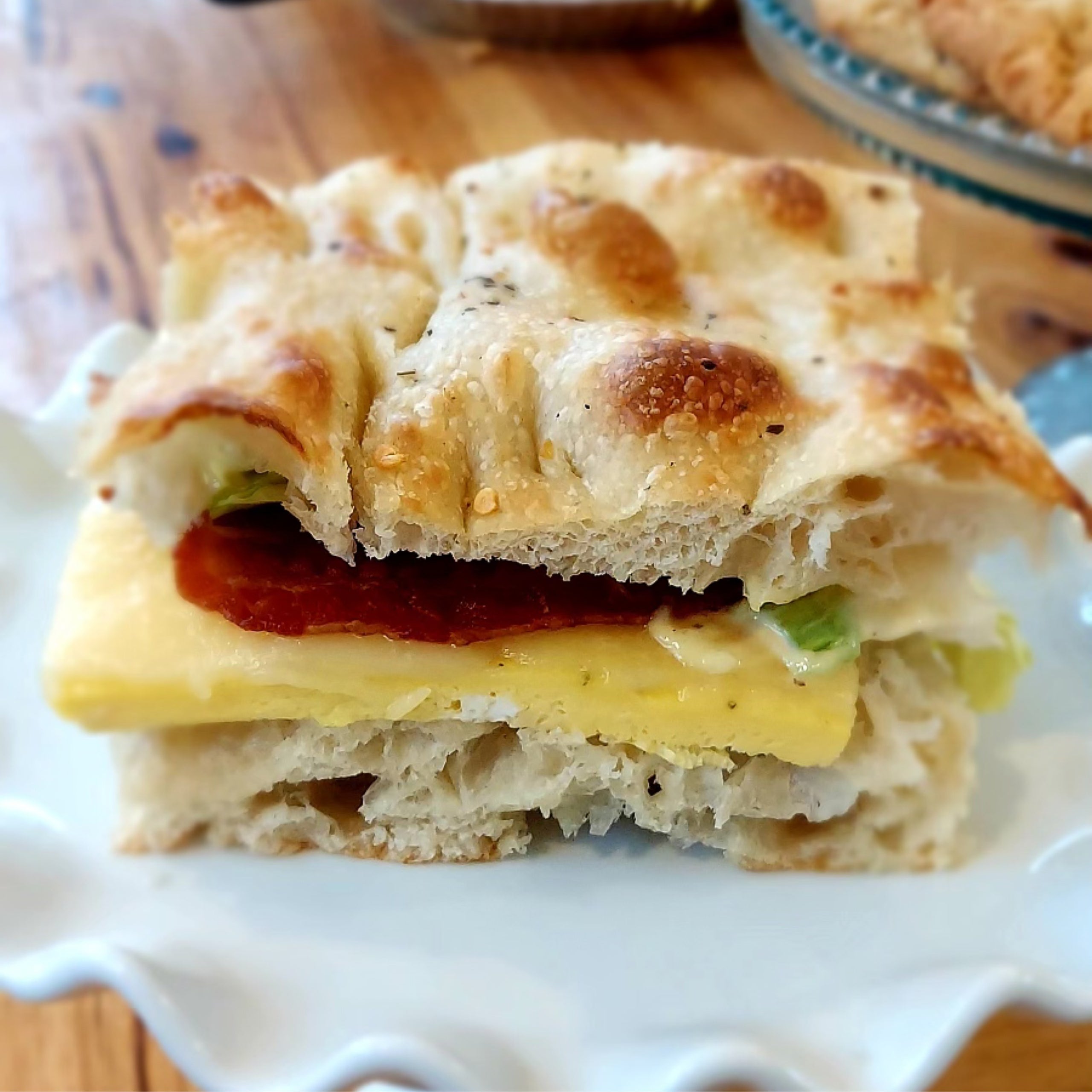 Focaccia Breakfast Sandwiches Recipe